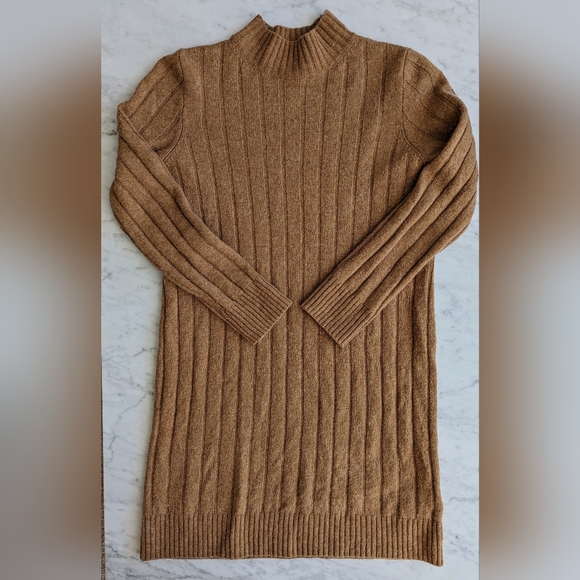 Madewell Tan Sweater Dress, Size Small - Picture 1 of 2